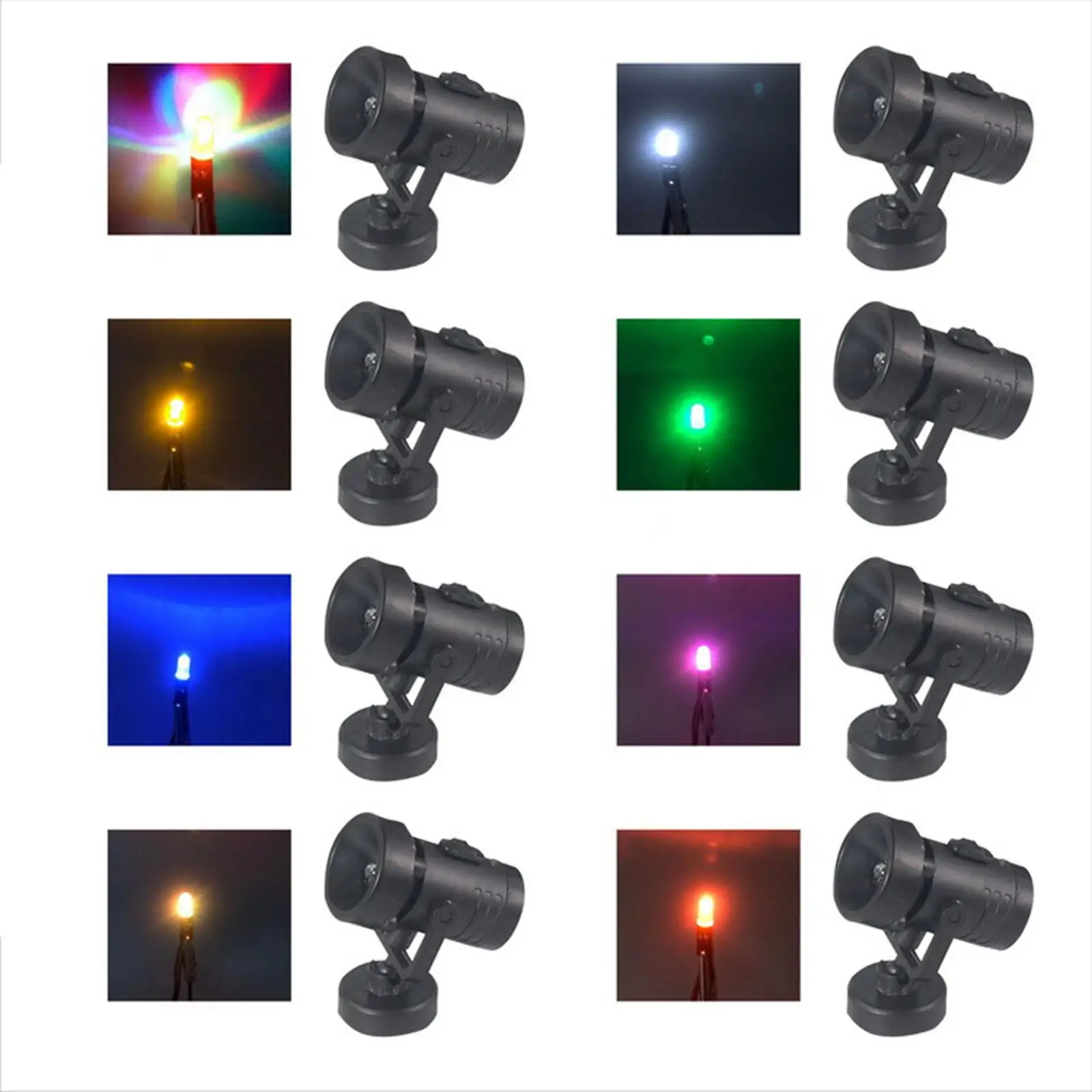 

Model Figure Wireless LED Multi-color ABS Spotlight Stage Lamp Light Up Display for Wall Art