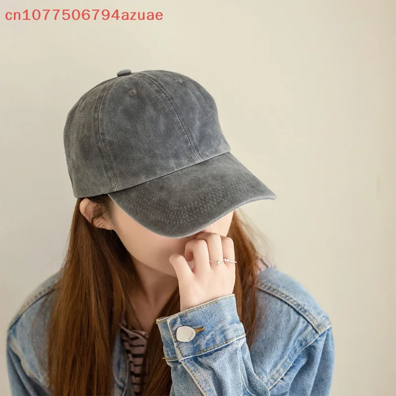 Baseball Cap Washed Denim Men Women Hat Vintage Hip Hop Caps Solid Color Hat Bone Outdoor Casual SportUniversal Box