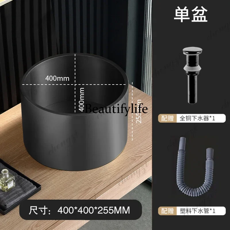 A Bathroom Washbasin High Quality Stainless Steel Round Gold Countertop Sinks Drain Hotel Villa Art Basin Bar Wash Basin