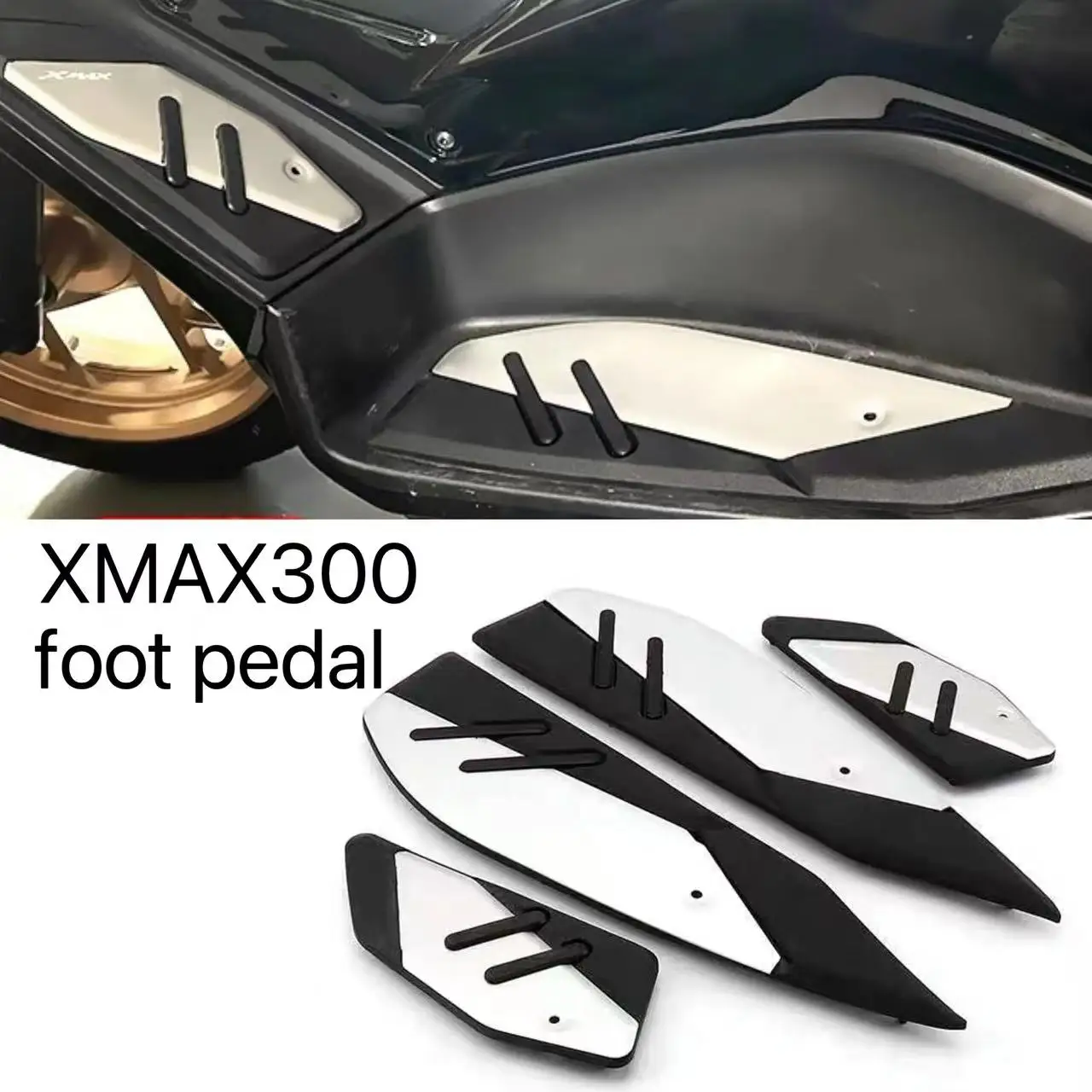 

For YAMAHA XMAX300 XMAX 300 X-MAX300 X-MAX 2023 Motorcycle Accessories Modified CNC Footboard Steps Footrest Pedal Foot Plate