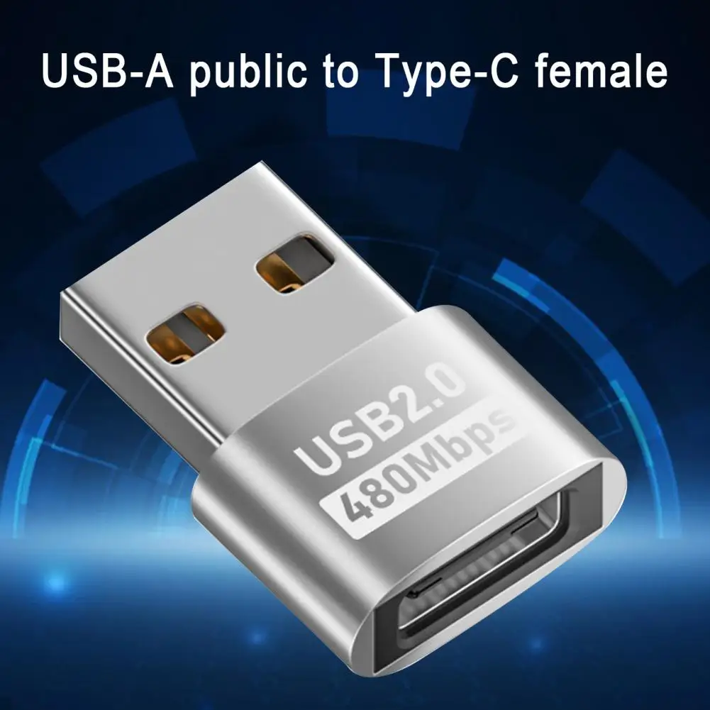 Adaptador hembra tipo c Usb a tipo c de alta velocidad, adaptador de carga de transferencia de datos para teléfono y tableta, 2,0