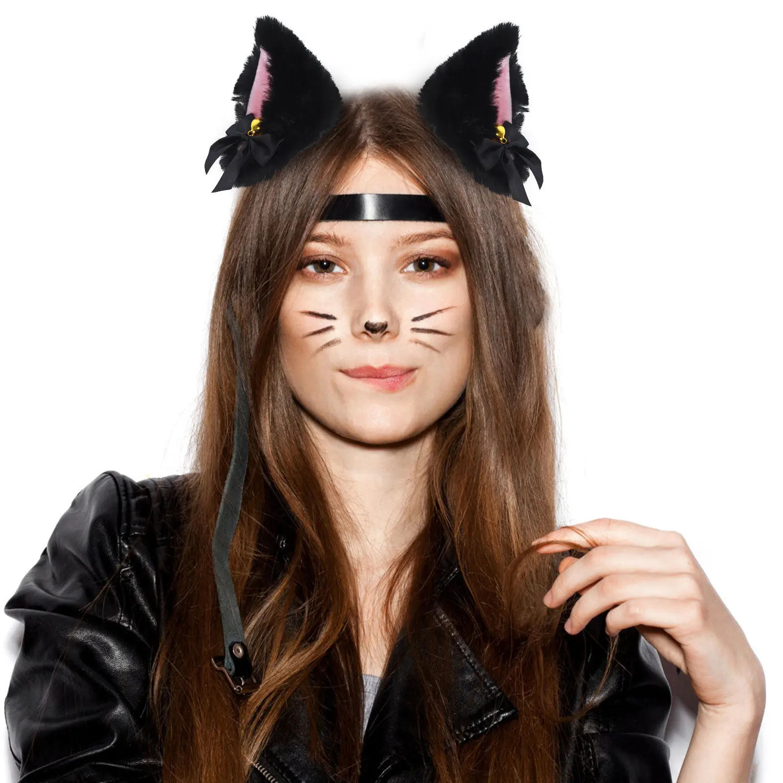 

1Pair Cat Ear Hair Clip Lovely Party Costume Halloween Cosplay Animal Ear Barrette Cute Hair Pin Accessory Halloween Barrette