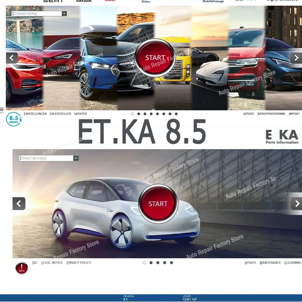 2023 Elsawin 6.0 + ET KA 8.5 Group Vehicles Electronic Parts Catalog Support ForV/W+AU//DI+SE//AT+SKO//DA Auto Repair Software