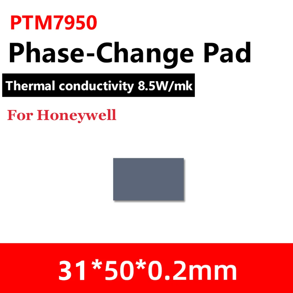 For Honeywell PTM7950 Phase Change Silicone Pad 8.5W/mK Thermal Conductive Pad Replacement Lightweight for Laptop GPU CPU