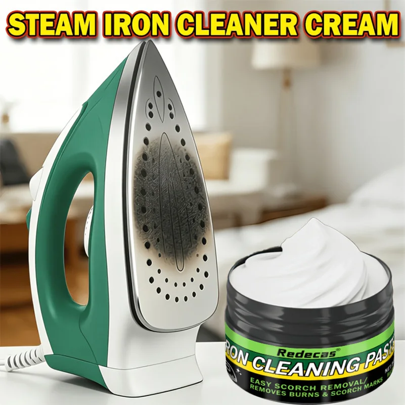 Steam Iron Cleaning Paste, remove burn rust residue gentle formula, smooth iron soleplate daily care
