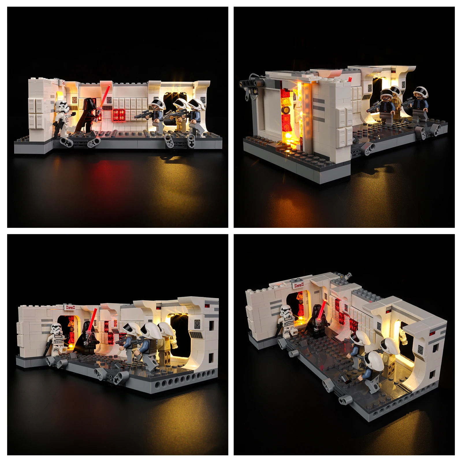 مجموعة إضاءة LED بدون نموذج مناسبة لصعود LEGO Star War The Tantive IV 75387 (باستثناء مكعبات البناء)