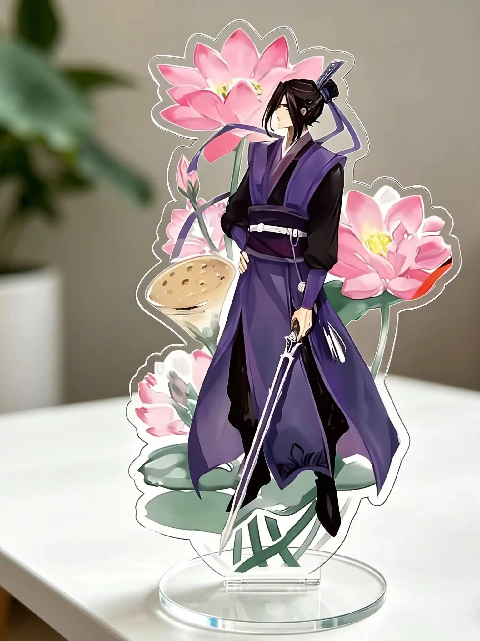 MDZS Mo Dao Zu Shi Lan Wangji Acrylic Standee Keychain Cute Anime Character Model Desk Decor Fashion Cosplay Accessory Fans Gift