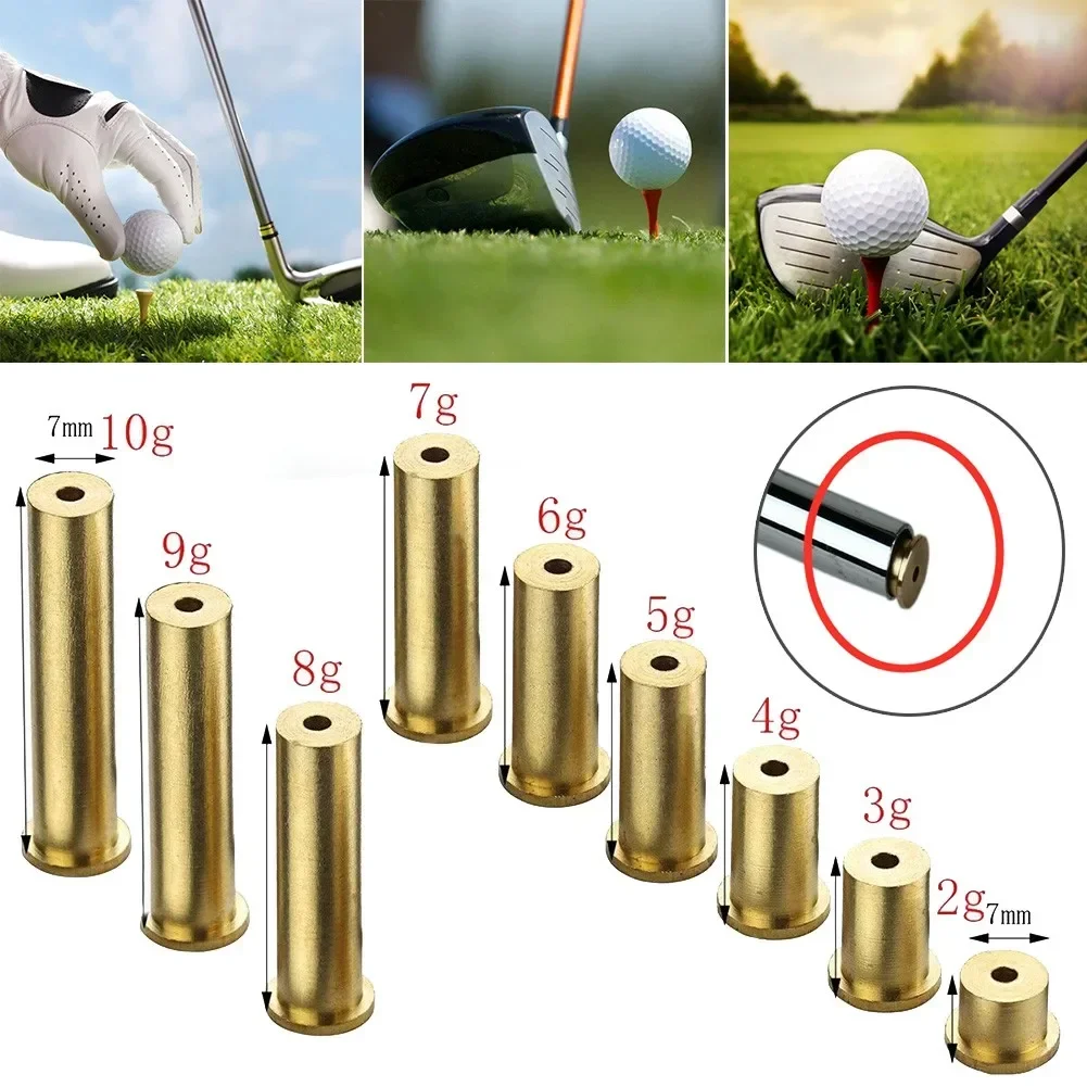 1/3Pcs Golf Club Brass Shaft Tip Swing Weights For Steel Iron Shafts Steel Wood Shafts Golf Accessories Parts 1g-10g