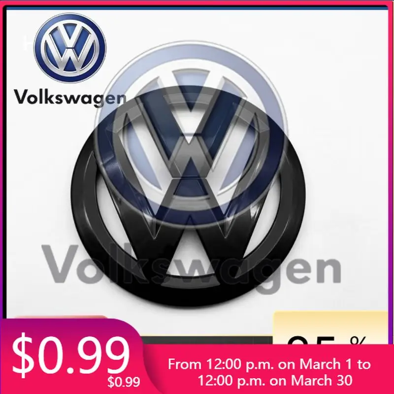

Автомобильные инструменты для VOLKSWAGEN VW, 1 шт., универсальная черная эмблема для Volkswagen TIGUAN POLO, значок на передний и задний капот