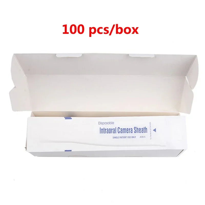 100pcs/box Dental Intraoral Camera Sheath Disposable Protective Cover Intraoral Camera Sleeves Oral Endoscope Sheath clinic