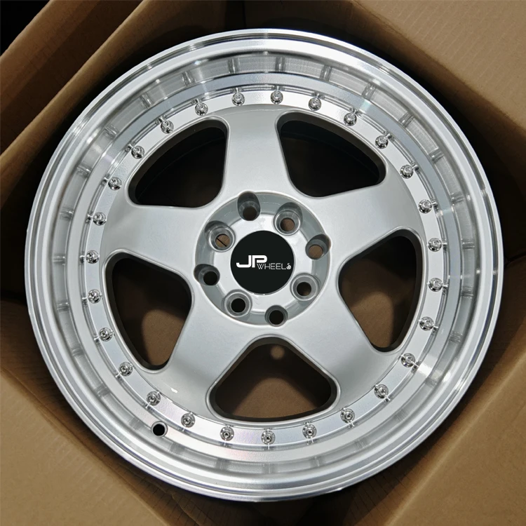 إطارات مزورة مخصصة 4x100 4x114.3 عجلات، 16، 17، 18، 19، 20، 21، 22، 23، 24 بوصة عجلات مصنوعة من خليط معدني