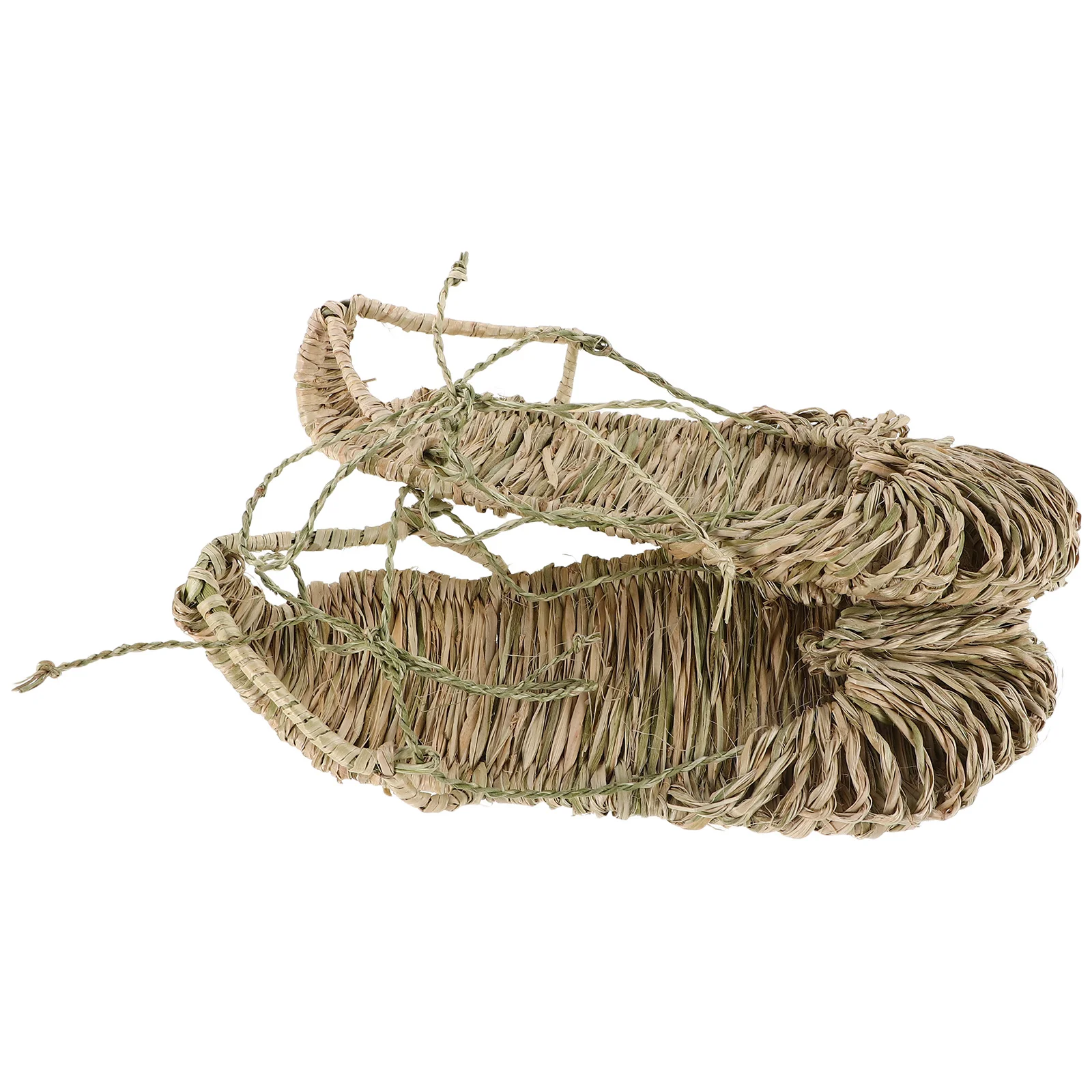 

Natural Woven Grass Shoes Breathable Retro 1980s Style Summer Use Handwoven Breathable Beach Sandals Men Women