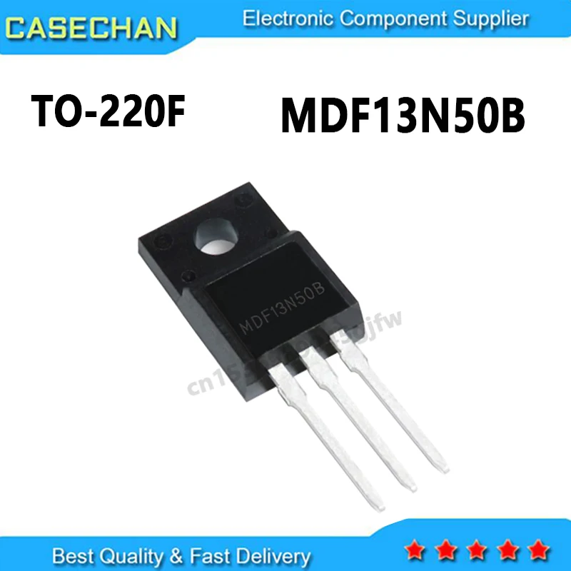 10PCS MDF13N50 MDF13N50B  TO-220F New and Original