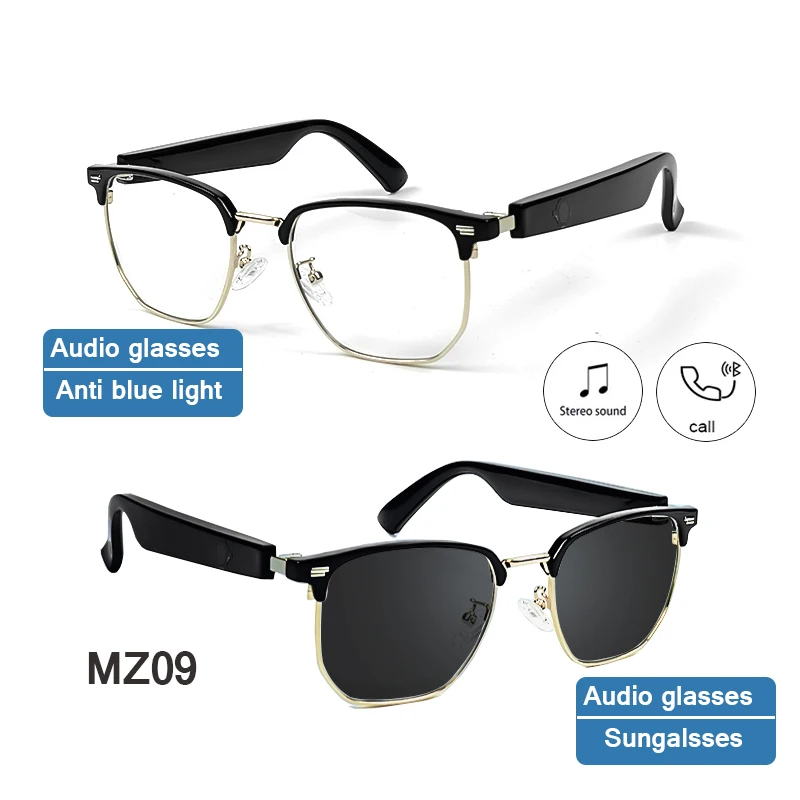 

MZ09 Bluetooth 5.3 Smart glasses Sound Headphone Driving Glasses Hands-free Call High-End Audio