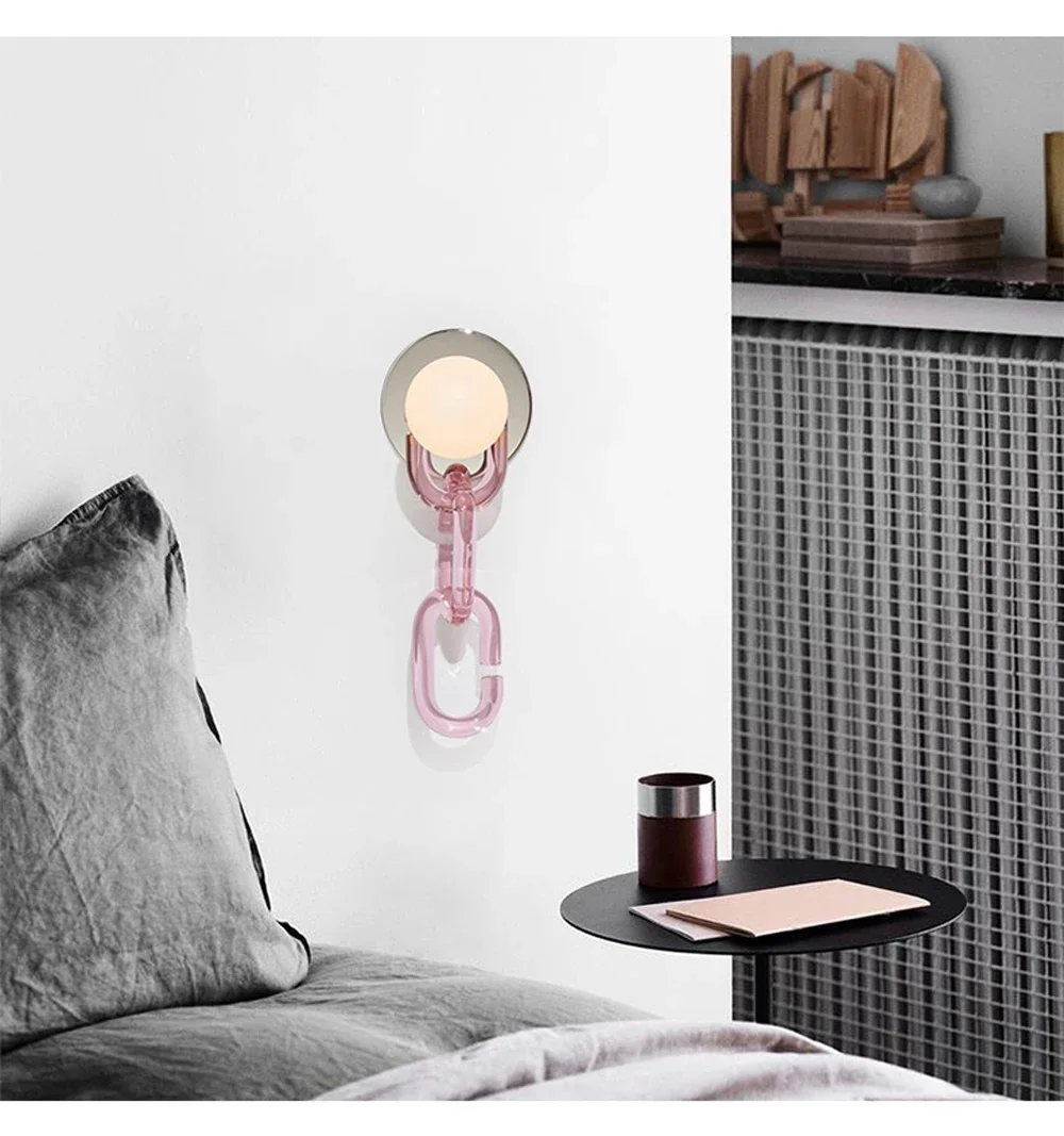 Glass Chain Series Mirror Light Chandelier
