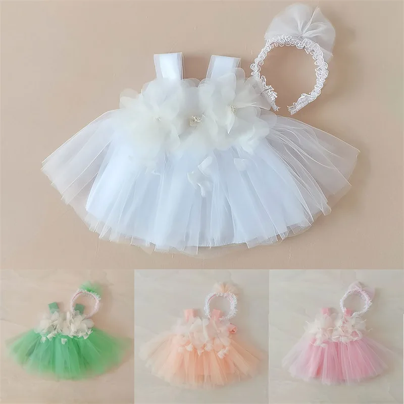 Baby Tutu Skirt Headband Outfit Newborn Photography Props Infant Costume Princess Headband Baby Photography Props