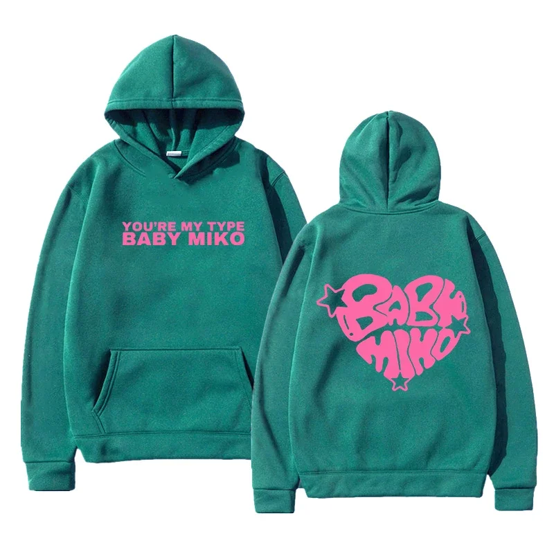 Young Miko Xoxo Tour-Sudadera con capucha para hombre y mujer, ropa de moda divertida, sudadera estética Harajuku, jersey con estampado Vintage