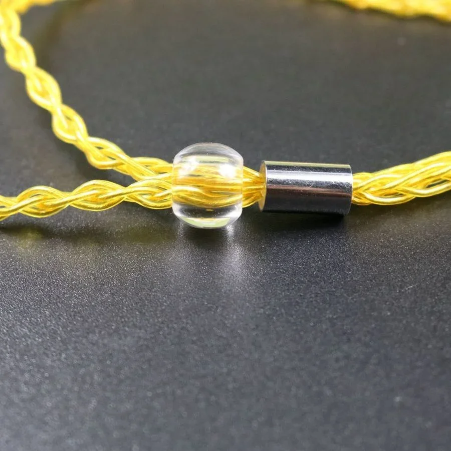 Mới 8 Sợi Vàng Đơn Tinh Thể Đồng Mạ Bạc A2DC MMCX IE80 0.78pin IM QDC Tai Nghe TFZ Độ Trung Thực Cao Tai Nghe Bản Nâng Cấp dây Cáp