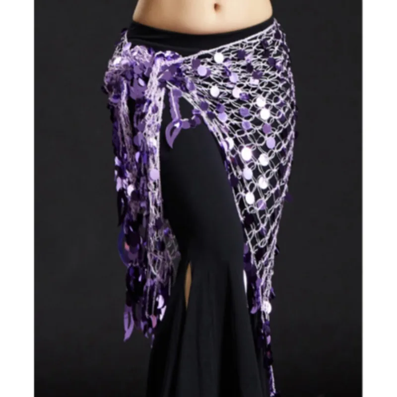 Dance practice fish tail hip scarf waist chain multi-purpose triangular decoration shawl stage performance waist accessory