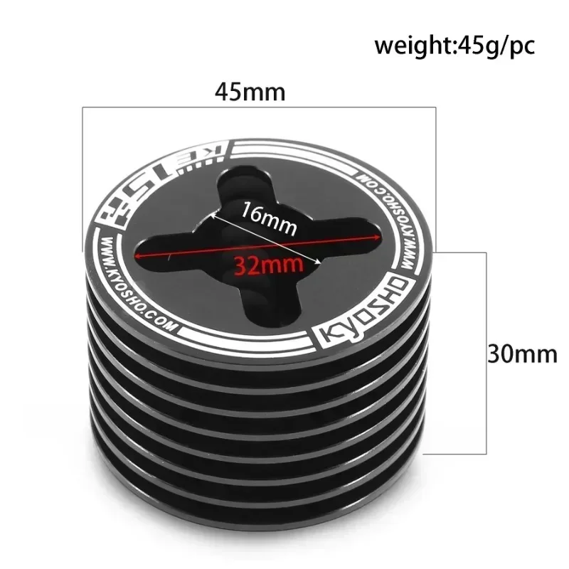 RC Car Motor Engine Heatsink Replacement Motor Engine Radiator 74033 for Kyosho FW06 1/10 RC Car Upgrade Parts Spare Accessories