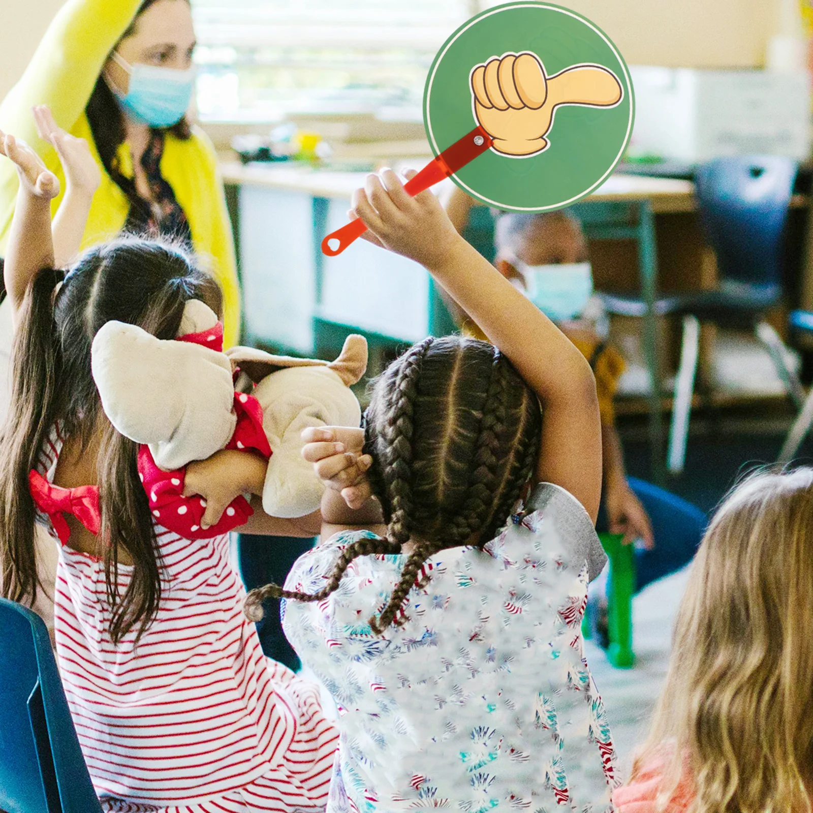 مجاذيف أعلى أو أسفل لنظام استجابة الطلاب للتصويت في الفصول الدراسية، أدوات تعليمية تفاعلية للشغل في التعلم