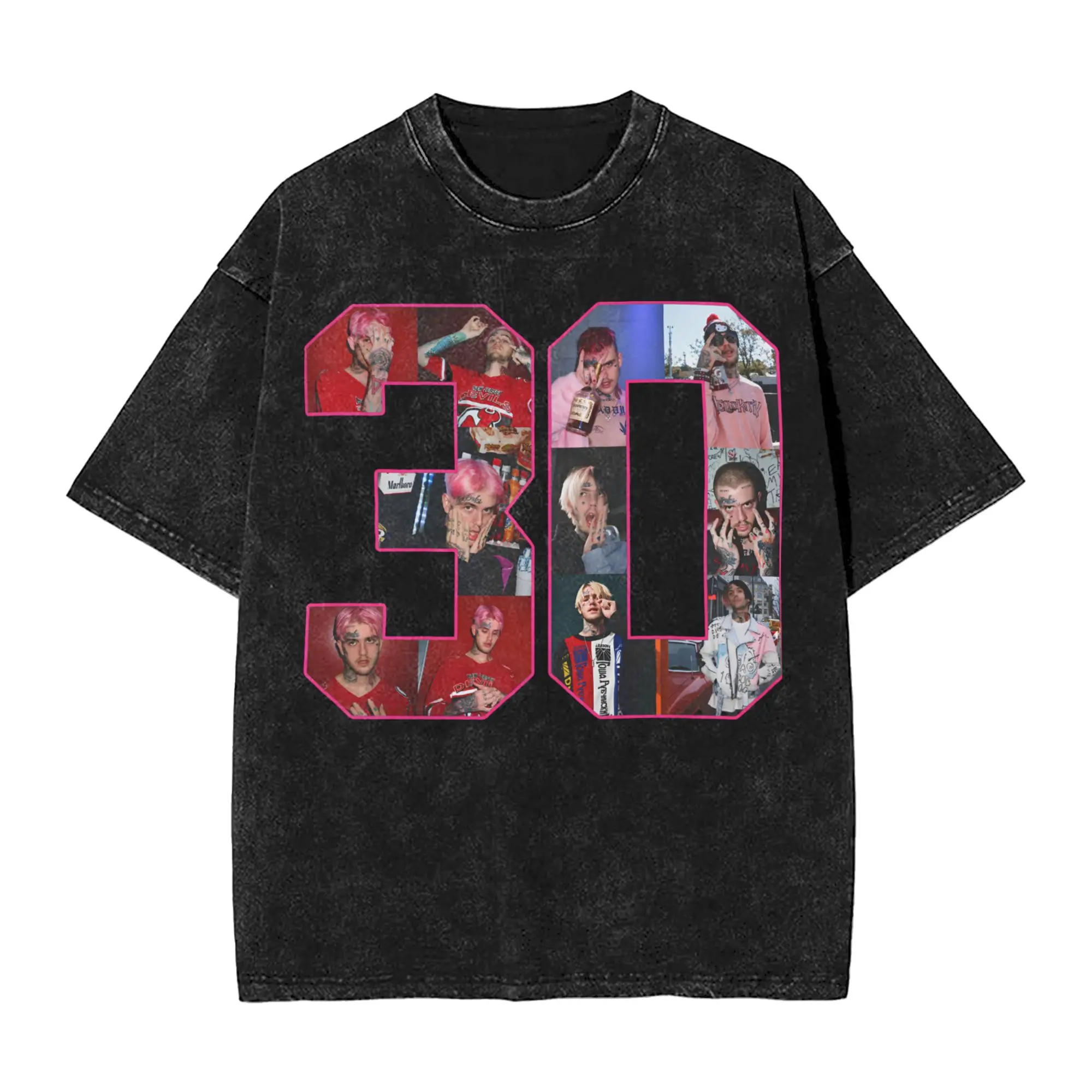 Lil Peep 30th Birthday Celebration Tour 2026 Accessories Washed T Shirts for Men Women Streetwear Hip Hop T-Shirts Summer  Tees