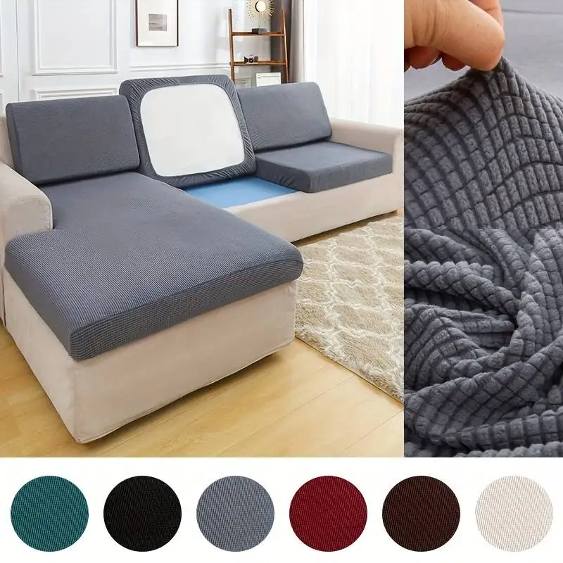 

1pc Stretch Removable Sofa Seat Cushion Cover for Living Room Furniture Protector Case High Stretch Sofa Slipcover Set Cover