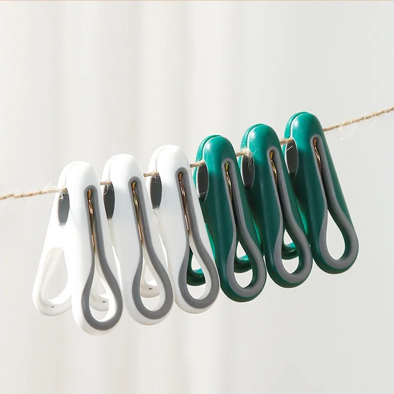 12PCS Laundry Clips Clothes Pegs Dry Quilt Clothespins Cotton Quilt Hanger Fixed Large Windproof Clip Clothes Quilt Organizer