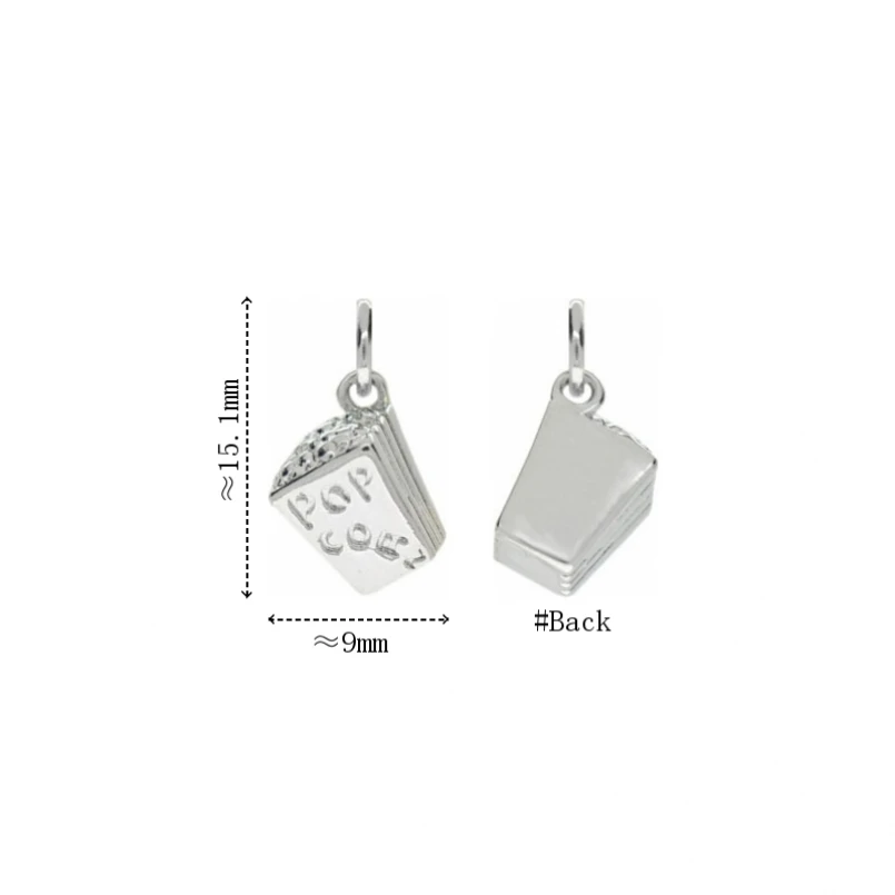 1 peça pingente amuleto pipoca de cobre banhado aproximadamente 9x15.1mm joias presente especial para mulheres