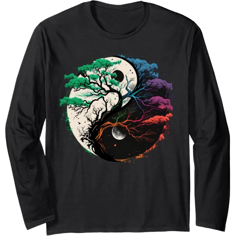 

Yin Yang Feng Shui Life Tree Long Sleeve Shirt