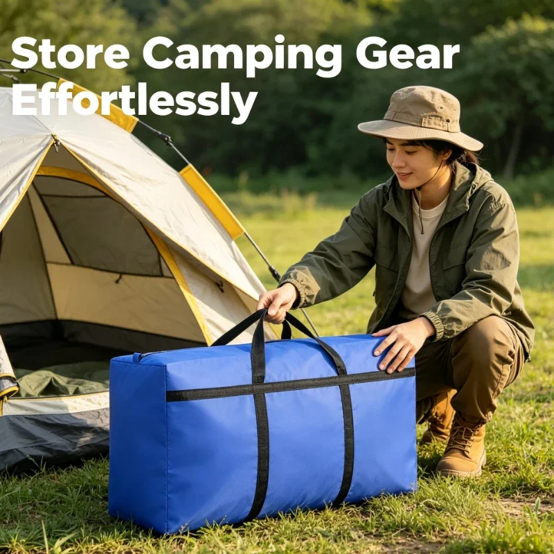 

Outdoor Camping Bag Storage Bag Large Capacity Oxford Cloth Portable Storage Bag Ultra Light Waterproof Portable Travel Bag
