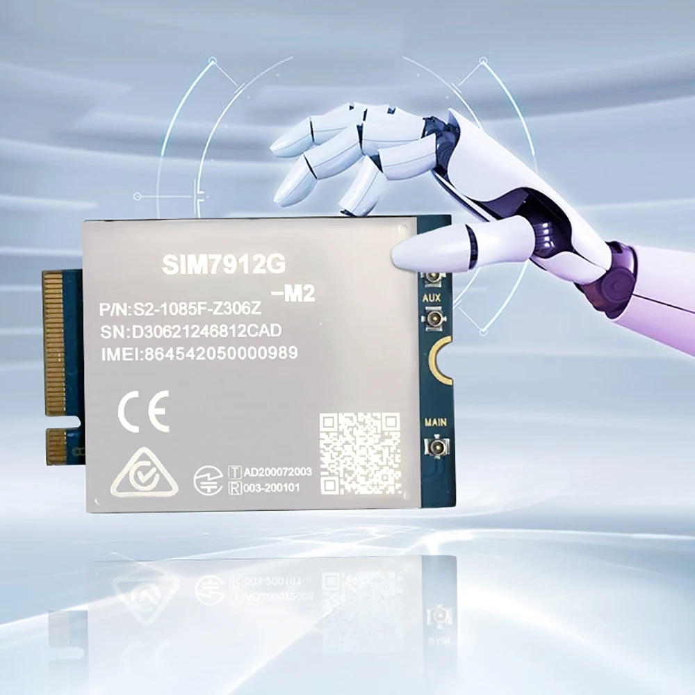 

New SIM7912G SIM7912G-M2 CAT12 M.2 4G LTE 600Mbps Module Compatible With SIM7500/SIM7600/SIM7912 Series Modules