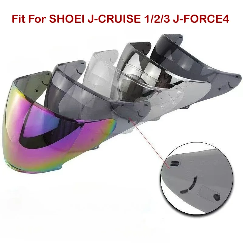 Helmet Lens Visors Photochromic lens Fit For Shoei J-CRUISE 1-3 J-FORCE4 Motorcycle Helmets Parts Faceshield UV Protection - view 4
