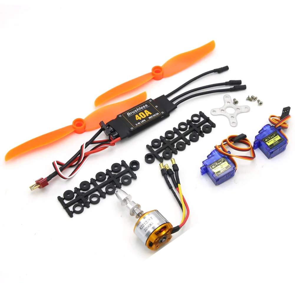 A2212 2200KV 2212 Brushless Motor 30A ESC / XXD 40A ESC SG90 Servo 6035 Prop for RC Fixed Wing Plane Helicopter