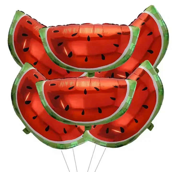 6/8 stücke Obst Ballons Erdbeere Avocado Folie Helium Ballon Wassermelone Orange Kaktus Ballon kinder Thema Party Dekoration – Detail 8