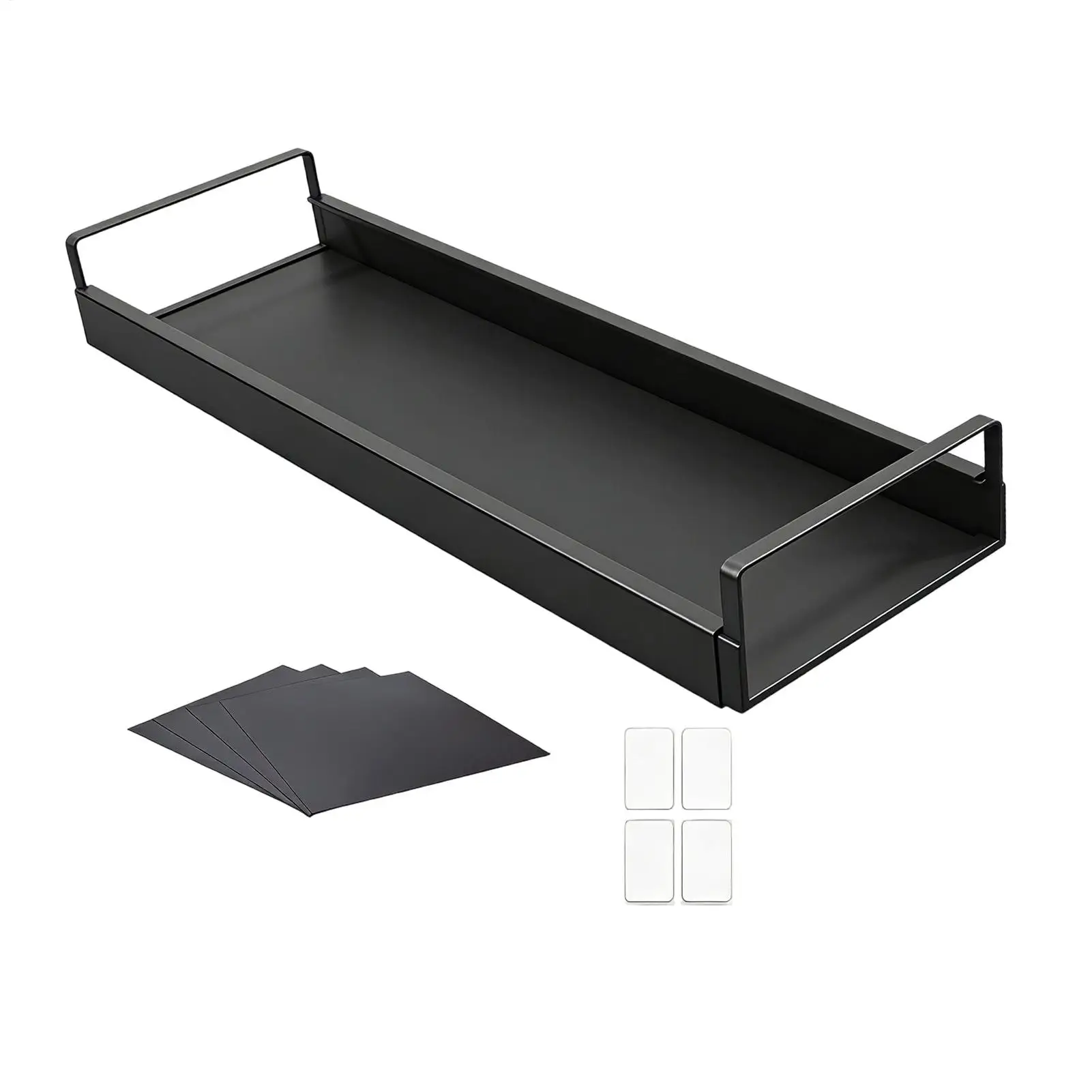 Stove Back Shelf Space Saving Magnetic Extendable Behind The Oven Shelf Seasoning Organizer For Seasoning Oil Bottles Utensils