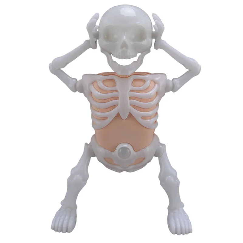 

Glow In The Dark Dancing Skeleton Toy With Sound Fun Decoration Decompression Skeleton Figurine For Boys Kids