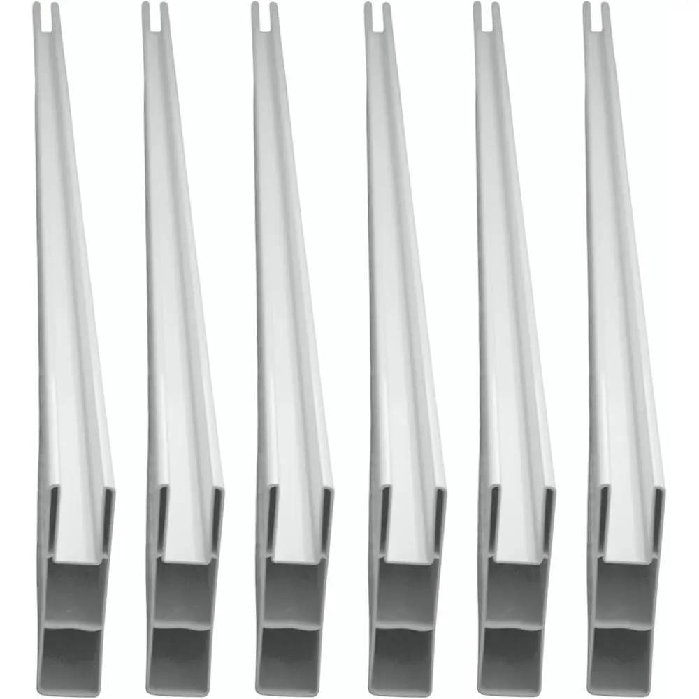 

6-футовые белые панели для конфиденциальности из ПВХ для уличных патио и бассейнов — 1,5 x 5,5 x 70 (набор из 6 шт.)