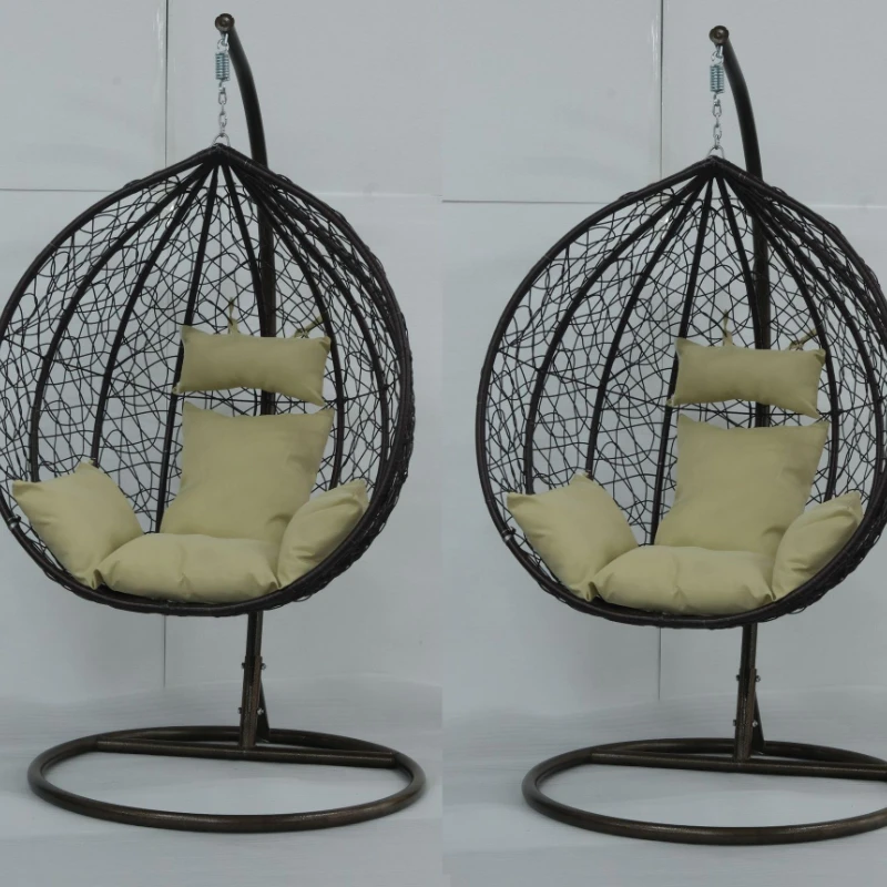 Hanging basket single hanging orchid bird's nest swing cushion hanging chair cushion rattan chair cradle thickened