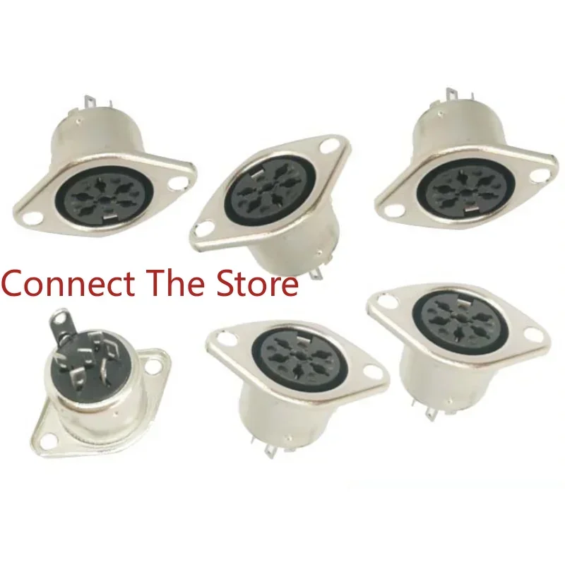 

10PCS S-terminal 6-core Keyboard Plug DIN3-13P Female Socket Computer 6-pin MIDI Connector
