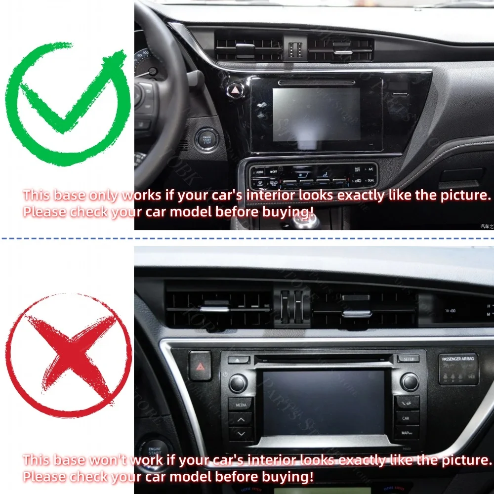 Car Phone Holder Magnetic for Toyota  Auris E180 2016 2017 2018 Wireless Charging Special Fixed Base MagSafe Mount Accessoires - view 2