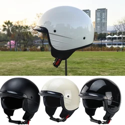 Retro 3/4 Open Face Half Motorcycle Helmet Lightweight Adult Vantage Jet Helmet for Men Women DOT  Approved
