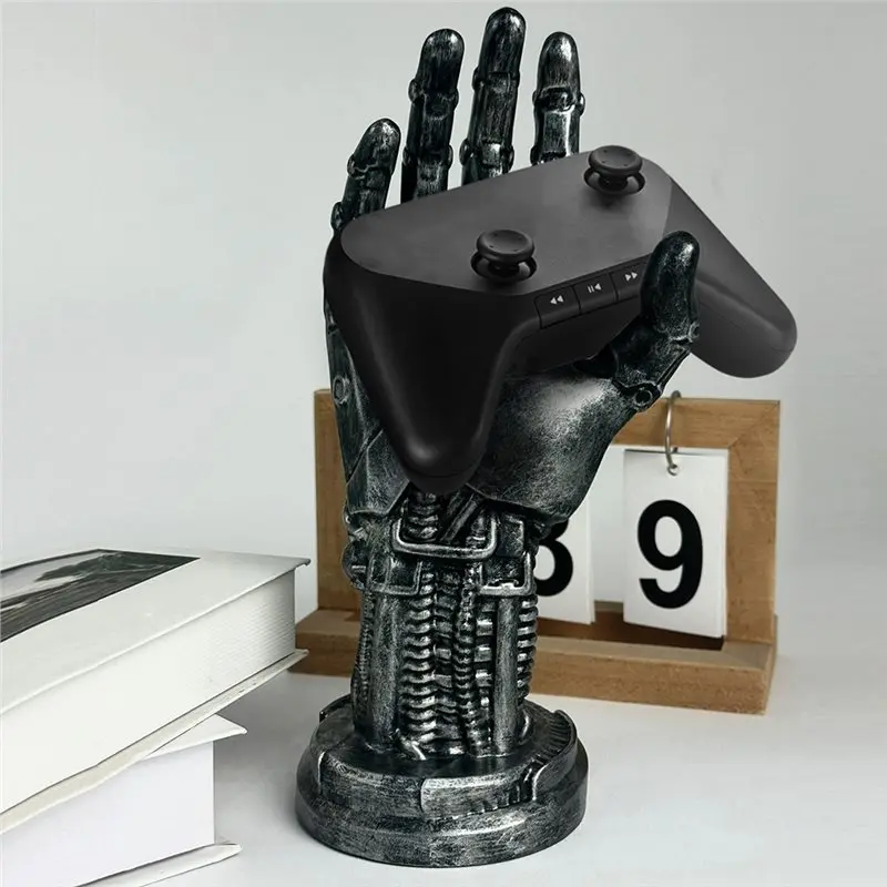 Hot Selling-Universal Gamepad Stand For PS4 PS5 Series NS Switch Pro Cyberpunk Robot Design Gaming Controller Holder B,Univ