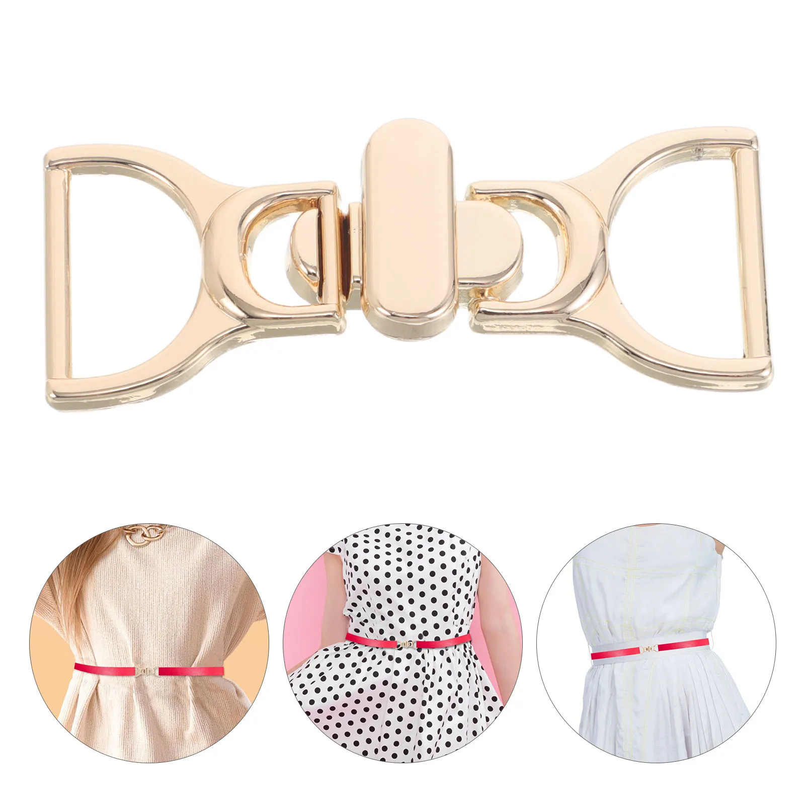 

2pcs Interlocking Metal Buckle Clasp Belt Accessories For Diy Waist Belt Hand Sewing Dress Belts Making Durable Hardware