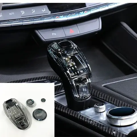 캐딜락 크리스탈 파일 핸들 커스텀, LED 기어 시프트 노브, 크리스탈 핸들 레버 스틱 헤드, CT5, CT6, XT4, XT5, XT6