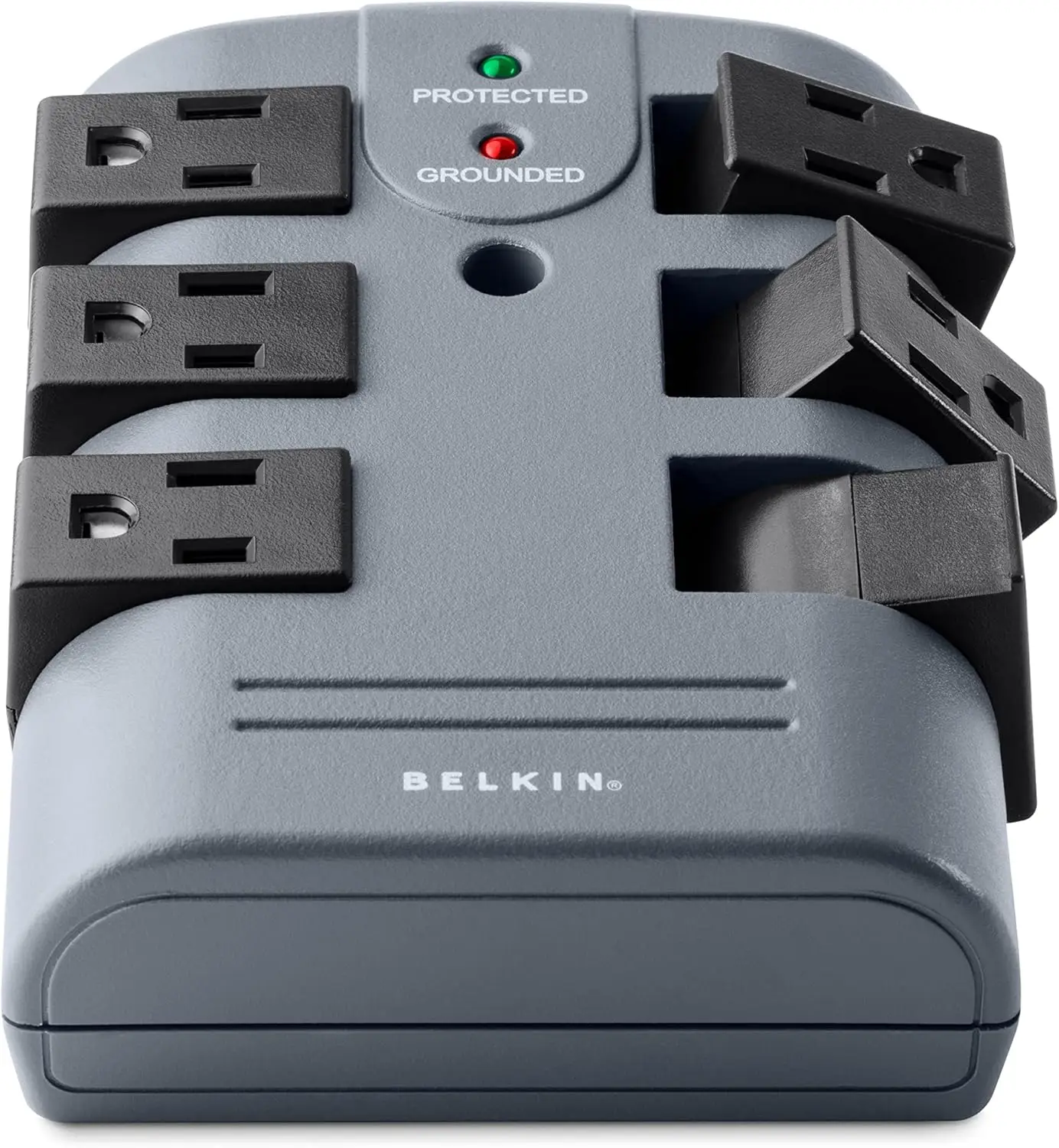 

6-Outlet Surge Protector with Pivot Plugs, Wall Mount, Ideal for Mobile Devices & Small Appliances - 5 Pack (1080 Joules)