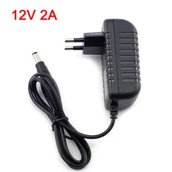 12V 1A 2A 0.5A AC DC Güç Adaptörü Şarj Cihazı ABD AB Fişi DC erkek dişi 5.5x 2.1mm LED Şerit Lamba için 10 best sales Furman güç düzenleyici - №5