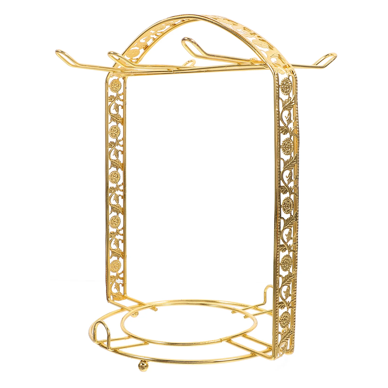 

Iron Mug Organizer Rack Coffee Cup Holder Stand Countertop Accessory for Kitchen and Bar Efficient Water Drainage