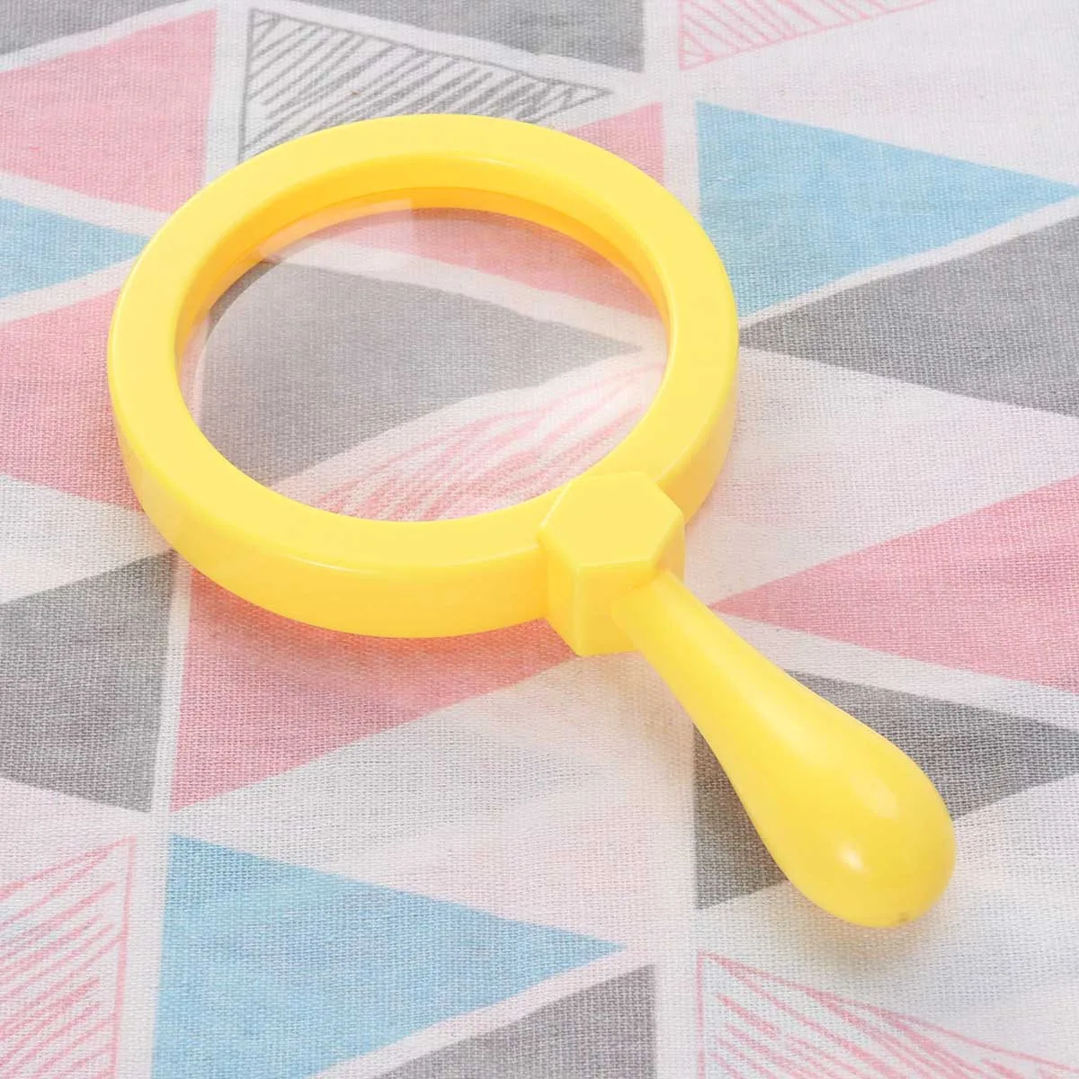 

Handheld Magnifier For Kids Yellow Portable Children Learning Explore Detective Gift Magnifying Glass Instrument Tool
