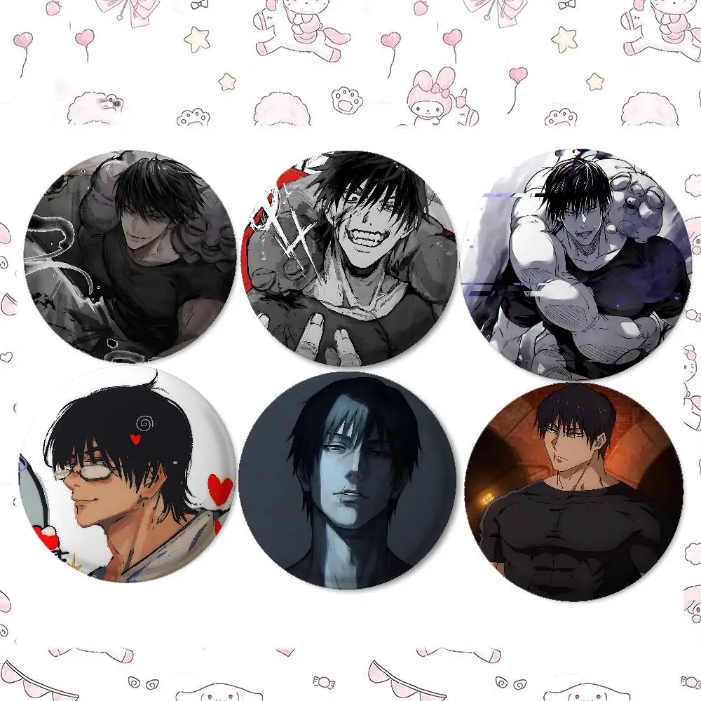 T-Toji Fushiguro Badges Tinplate Soft Button Pin Brooch Metal Badge Custom Jewelry Accessories Hat Bag Lapel